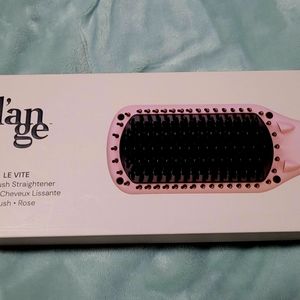 Lange hairbrush straightner